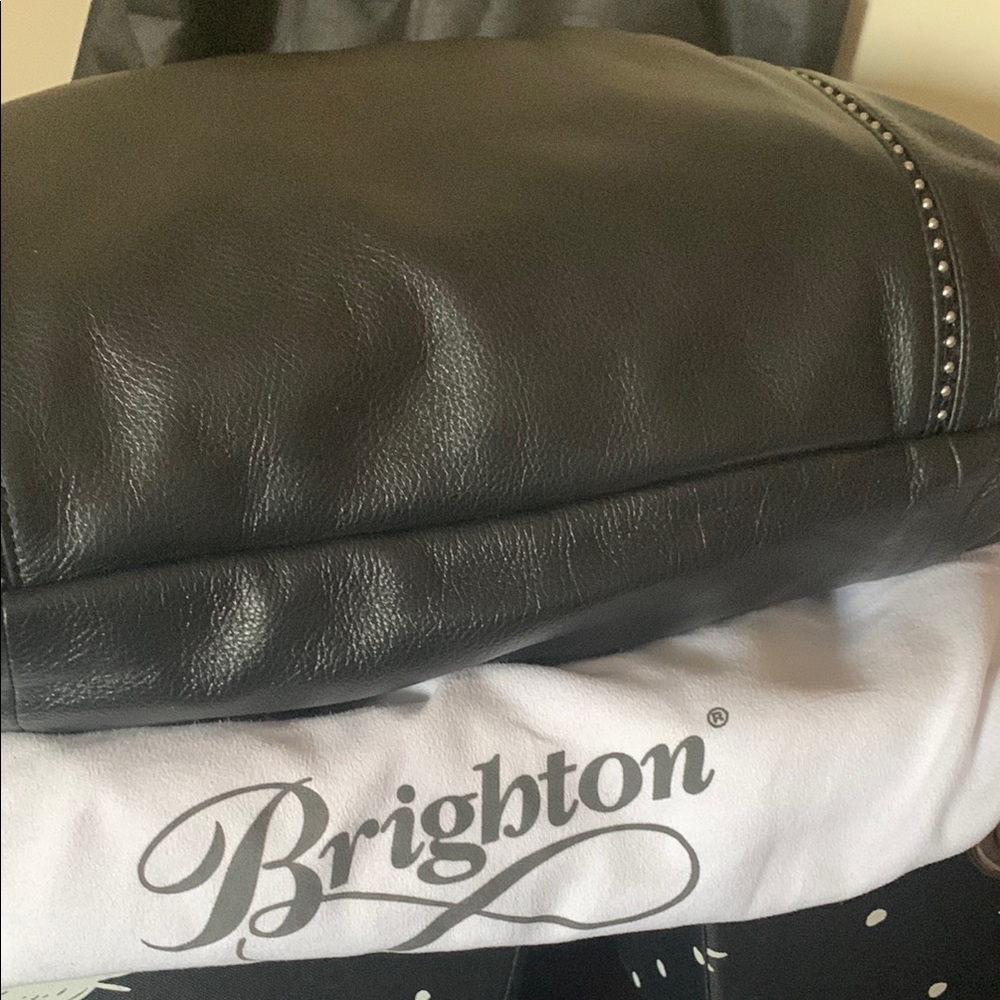 Brighton Black Leather Handbag - Picture 3 of 8